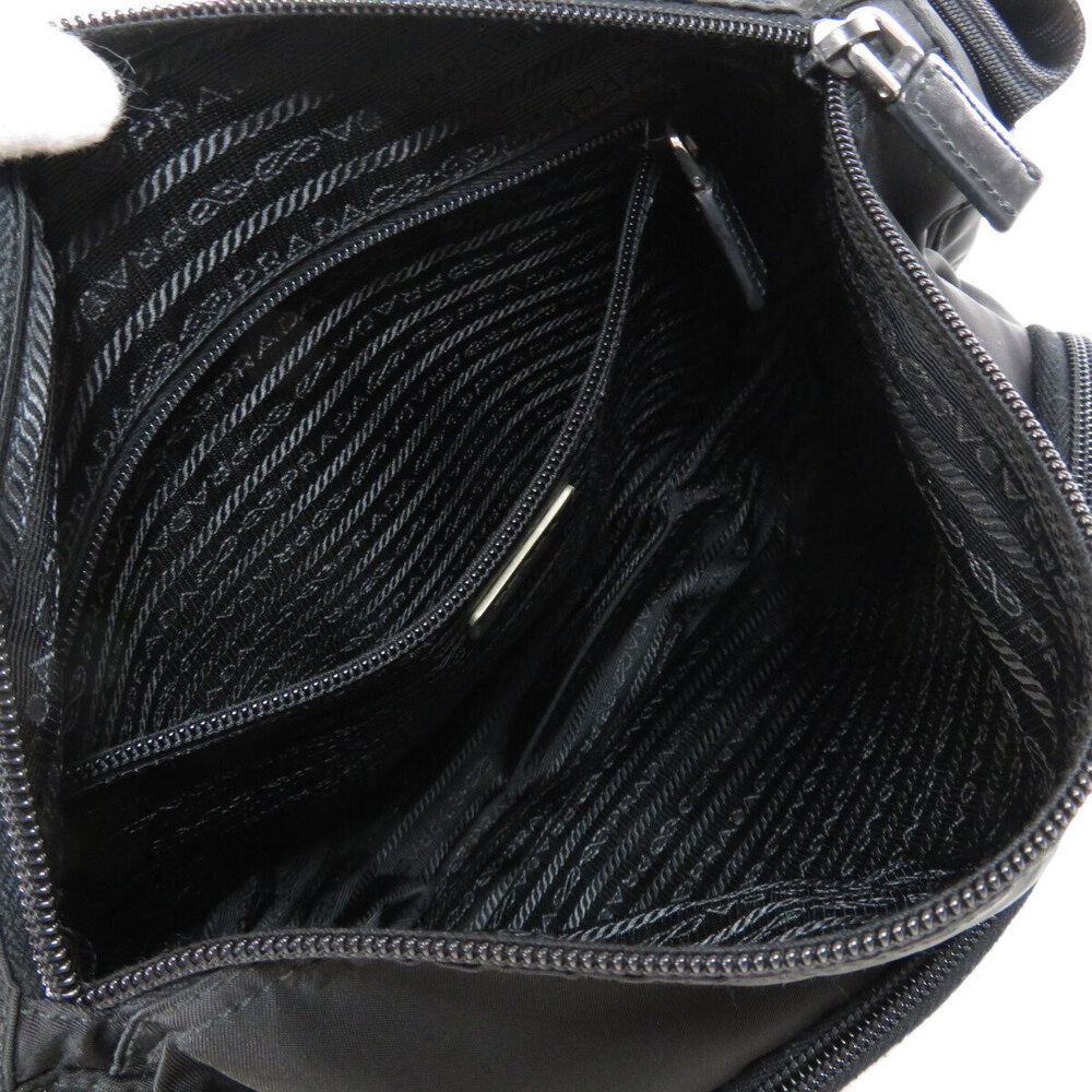 Prada logo plate Black Shoulder Crossbody bag - Picture 5 of 11